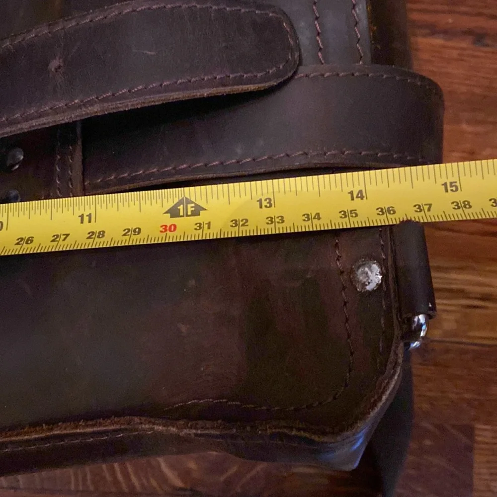 Kattee leather vintage briefcase 17x14x8”